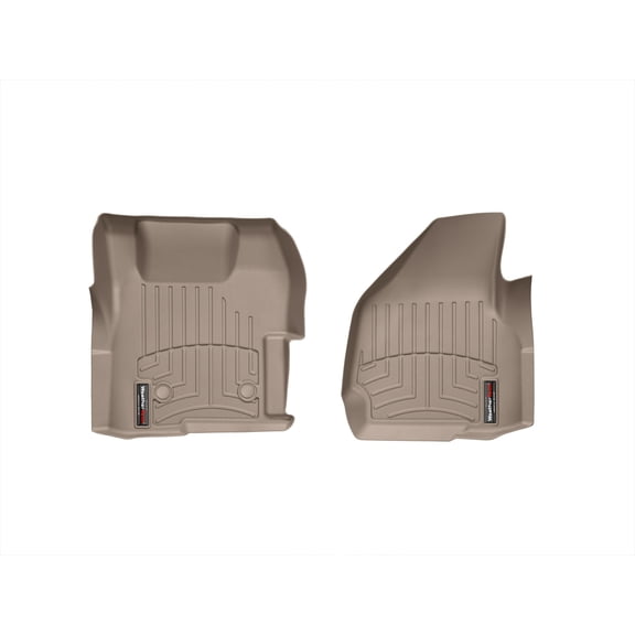 WeatherTech Custom Fit FloorLiners compatible with 2012-2012 Ford Super Duty - 1st Row (Driver & Passenger), Tan