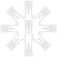 thumbnail image 3 of 20 ganchos para pliegues de cortina: ganchos para pliegues de cortina con forma de serpiente para cortinas de ventana y ducha, color blanco., 3 of 6