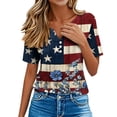thumbnail image 6 of Lorytime 14th of July Outfits for Women Stars and Stripes T Shirts Patriotic Graphic Clothes Lorytime Festival Wear, 6 of 8