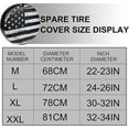 thumbnail image 6 of Spare Tire Cover for RV Trailer,Waterproof PVC Faux Leather Wheel Cover with American Flag Fit for Truck,Trailer,RV,SUV,Camper and Most Vehicle Black-White, 6 of 10