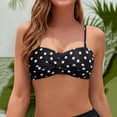 thumbnail image 2 of ANINEO Women Swimwear Bandeau Bikini Tops Strapless Swimsuit Tops Breathable Hawaii Summer Tropical Brazilian Beachwear, 2 of 6