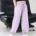 thumbnail image 2 of 11-12 Years Teen Cargo Pants for Boys Sports Boys Work Pants, Work Pants for Boys Sweatpants School Pants Fall Winter Pants Kids Baggy Athletic Pants 1T 2T 3T 4T 5T 6T 7T 8T Purple Pants, 2 of 6