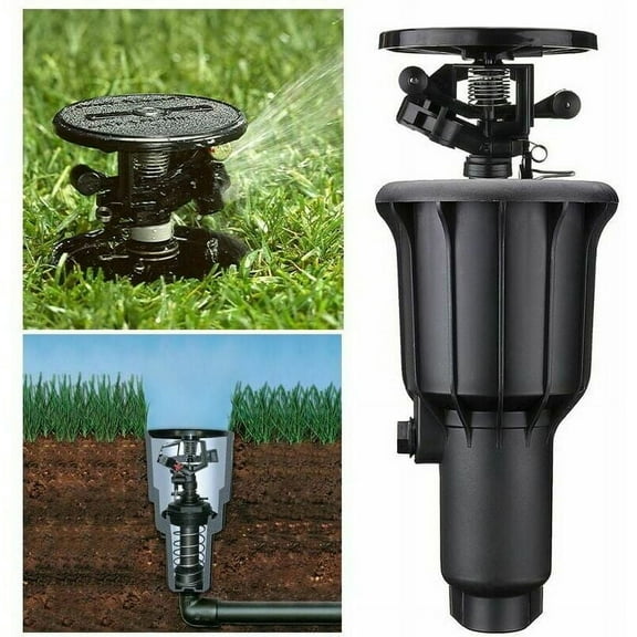 Water Irrigation Mist Sprinkler Automatic Rotation Pop-up Spray Head Outdoor Garden Lawn Integrated Nozzle 1/2/3/4 Inch