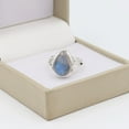 thumbnail image 6 of Earth Gems Jewelry Moonstone Ring Sterling Silver Ring Handmade Ring Statement Ring for Women, 6 of 7