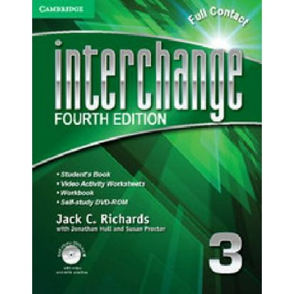 Pre-Owned Interchange Level 3 Full Contact with Self-Study DVD-ROM [With DVD ROM] (Paperback) 1107666848 9781107666849