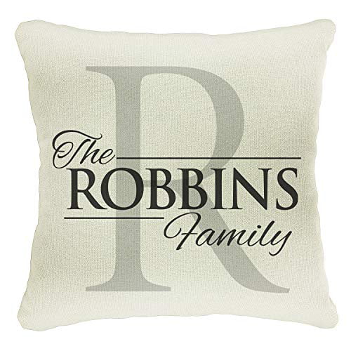 Personalised Name Cushion Cover Pillowcase Custom Gift Initials Pillow Case 