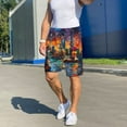 thumbnail image 5 of Mens Pajama Shorts, Neon Shanghai Cityscape Night Sleep Shorts Men Pajama Bottoms Lounge PJ Shorts with Pockets, 5 of 6