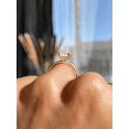 thumbnail image 6 of ESTE ORIGIN 2.00Ct Emerald Cut Lab Grown Diamond Engagement Ring, Hidden Halo 14K Rose Gold, 6 of 8