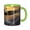 Green, variant on Wolf Coffee Mug Fun Custom Ceramic Mugs 11oz Black