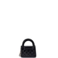 thumbnail image 3 of Pre-Owned Kelly Top Handle Shopping Bag Quilted Shiny Aged Calfskin Nano By Rebag, 3 of 6