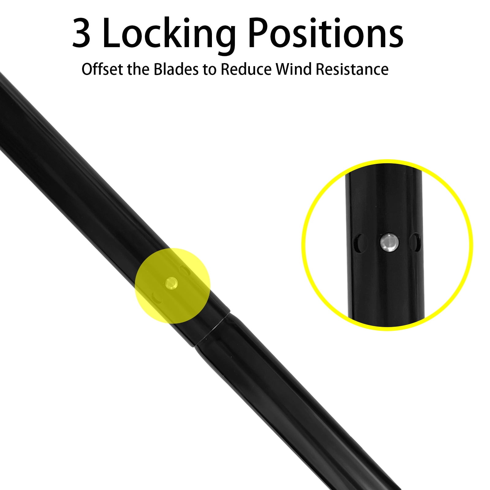 ISURE MARINE Yellow Oar, Two-section Double-bladed Paddle, Canoe Paddle, Yacht Paddle, Marine Hardware for Kayaks