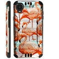 thumbnail image 1 of Compatible with TCL A3 Brushed Metal Texture Hybrid Silver Guard Phone Case Cover (Flamingo Lake), 1 of 1