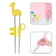 thumbnail image 5 of 1 par de palillos para entrenar a principiantes: palillos tramposos divertidos y fáciles de utilizar, ayudante de palillos de aprendizaje, palillos Una jirafa amarilla BLESIY palillos para niños, 5 of 5
