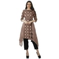 thumbnail image 2 of Moomaya Ensemble Tunique Indienne Pantalon Manches 3/4 Imprimé Femme Kurta Kurti, 2 of 6