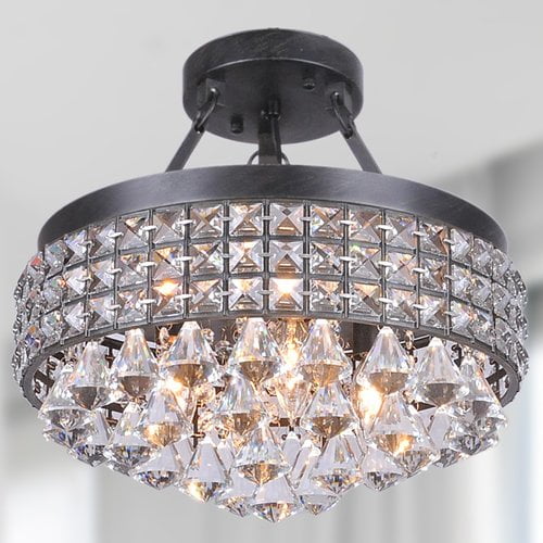 Jojo Spring Antonia 4 Light Semi Flush Mount Com