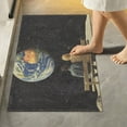 thumbnail image 2 of Yayeee Bath Rug for Bathroom Floor Non Slip Contour Fluffy Soft Absorbent Mat, 20"x24", Sitting on The Moon, 2 of 7