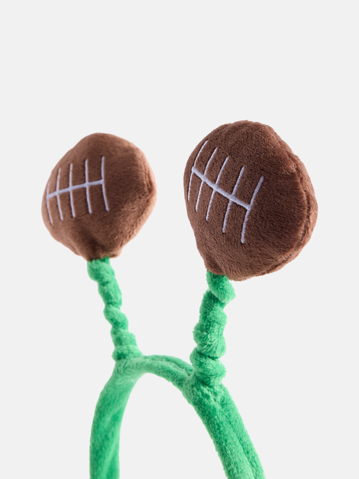 Unisex Plush Football Headband from Way To Celebrate, Brown/Green
