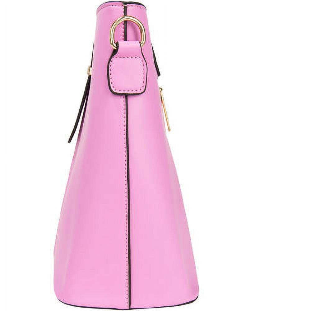 Women's Serena Leatherette Buckle Shoulder Bag