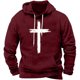 thumbnail image 2 of Sudadera con capucha para hombre, estilo casual, con estampado de la antigua Grecia, para deportes, blusa de poliéster., 2 of 3