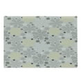 thumbnail image 1 of Grey and Yellow Cutting Board, Bohem Style Paisley Print Flowers Dots Art Image, Decorative Tempered Glass Cutting and Serving Board, Large Size, Pale Grey White, by Ambesonne, 1 of 1