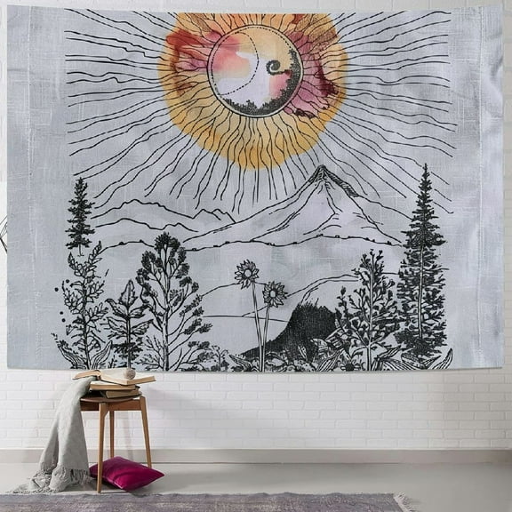 BCIIG  The Sun Tarot Tapestry Wall Hanging Hippie Mandala Bohemian Hippy Intricate Indian Mysterious Tapestries Bedspread