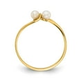 thumbnail image 2 of 14K Yellow Gold Ring Band Only center Stone 1 mm Polished Pearl Mounting, Size 5, 2 of 5