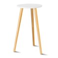 thumbnail image 1 of Soporte para plantas de interior Uneedem, de madera de mediados de siglo, tamaño A3, blanco, 1 of 7