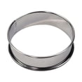 thumbnail image 1 of Anillos Para Magdalenas Con Formas De Galletas, Cortador De Galletas Para Hornear DIY De Acero Inoxidable Para El Hogar, Color Plateado, 8cm, 1 of 8