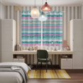 thumbnail image 6 of Curtains 63 Inch Length 2 Panels, Green Blue Pink Striped Grommets Window Treatment Curtain, Farmhouse Vintage Stripe Thermal Curtains Drapes for Living Room/Bathroom, 6 of 9