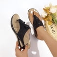 thumbnail image 5 of Pandaie Orthopedic Sandals for Women 2026 Dressy Casual Summer Arch Support Flip Flops Comfortable Beach Vacation Slip on Slides Black Size 6, 5 of 9