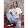 thumbnail image 2 of Time To Be Unicorn Lovely Magic T-Shirt Women -Image by Shutterstock, Female x-Large, 2 of 4