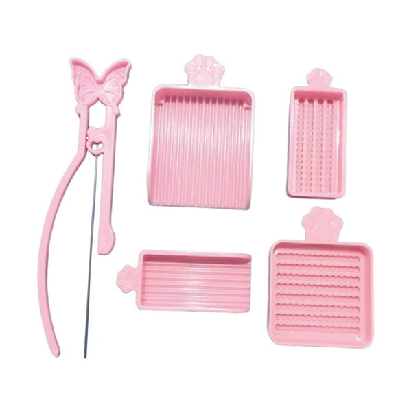 Kit de bandeja de selección de cuentas de fusibles de 2,6 mm, bandeja de alineación ligera y portátil Rosa