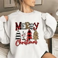 thumbnail image 1 of Hauts Grande Taille pour Femmes, Haut de Mode Coloré de Noël à Col Rond pour Femmes, Chandails à Manches Longues, 1 of 3