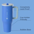 thumbnail image 2 of HydroJug Traveler - Botella de agua con asa y pajita abatible - Cabe en portavasos, vaso resistente a fugas, reutilizable, aislado, de acero inoxidable y base de goma - Regalos para mujeres y hombres, 2 of 4