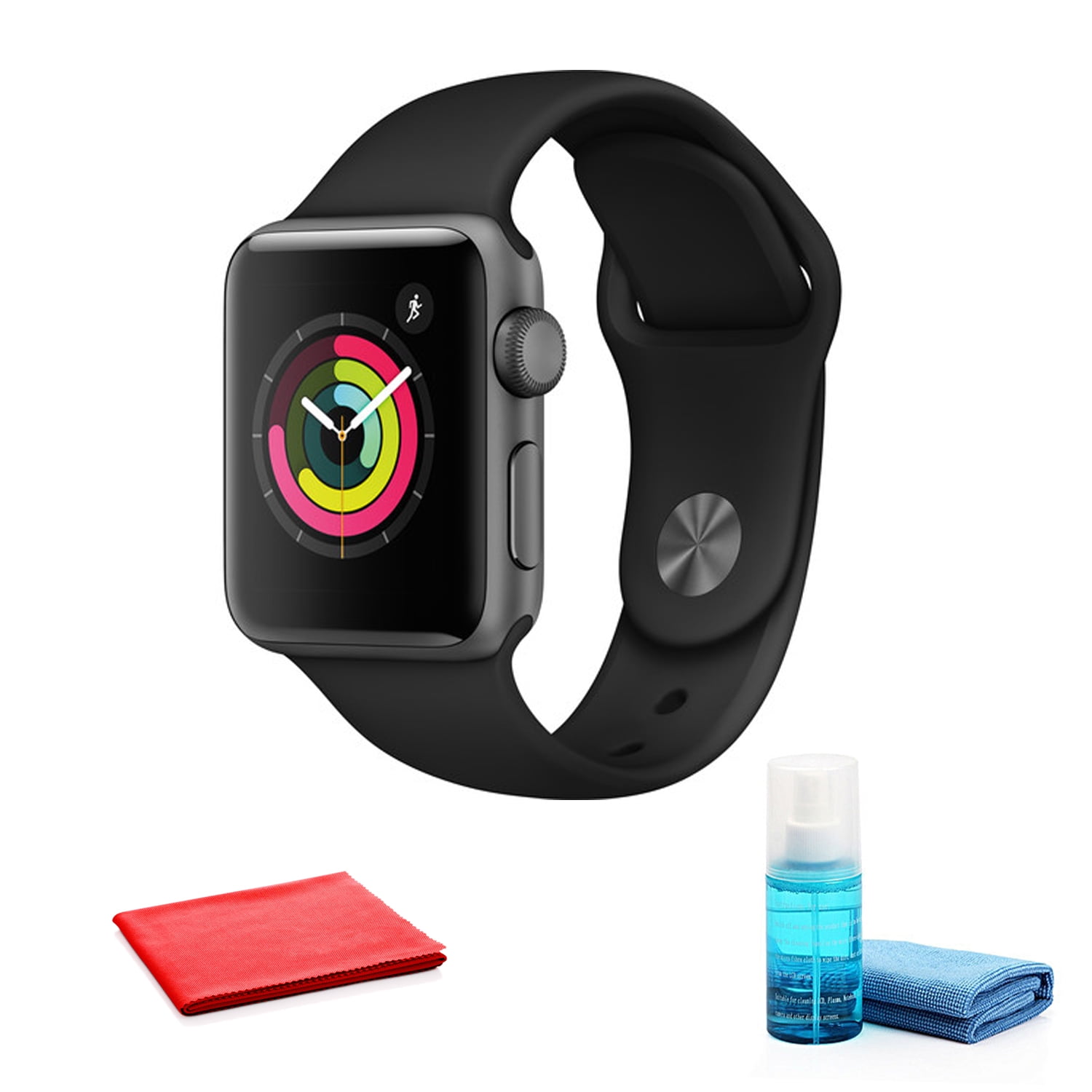 Apple Watch Series 3 38mm GPS Space Gray with Black Kuwait Ubuy