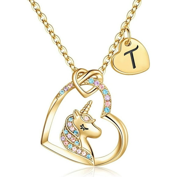 Janrevotw Love Letter Necklace Heart Pendant Necklace, Perfect Gift Of Love For Girlfriend, Mom, Wife, Daughter, Family And Friends.