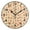 Black, variant on 9.84in Stars Pattern PVC Canvas Wall and Table Clock with Canvas Texture, Black or Gold Hands