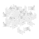 thumbnail image 1 of 30 piezas de soportes para barras de cortina, soportes para barras, accesorios de fácil instalación para cortinas Blanco, 1 of 9