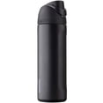 thumbnail image 1 of Owala FreeSip Botella de acero inoxidable aislada con popote, botella de agua deportiva libre de BPA, ideal para viajar, 24 oz, Muy, Muy Oscuro, 1 of 7