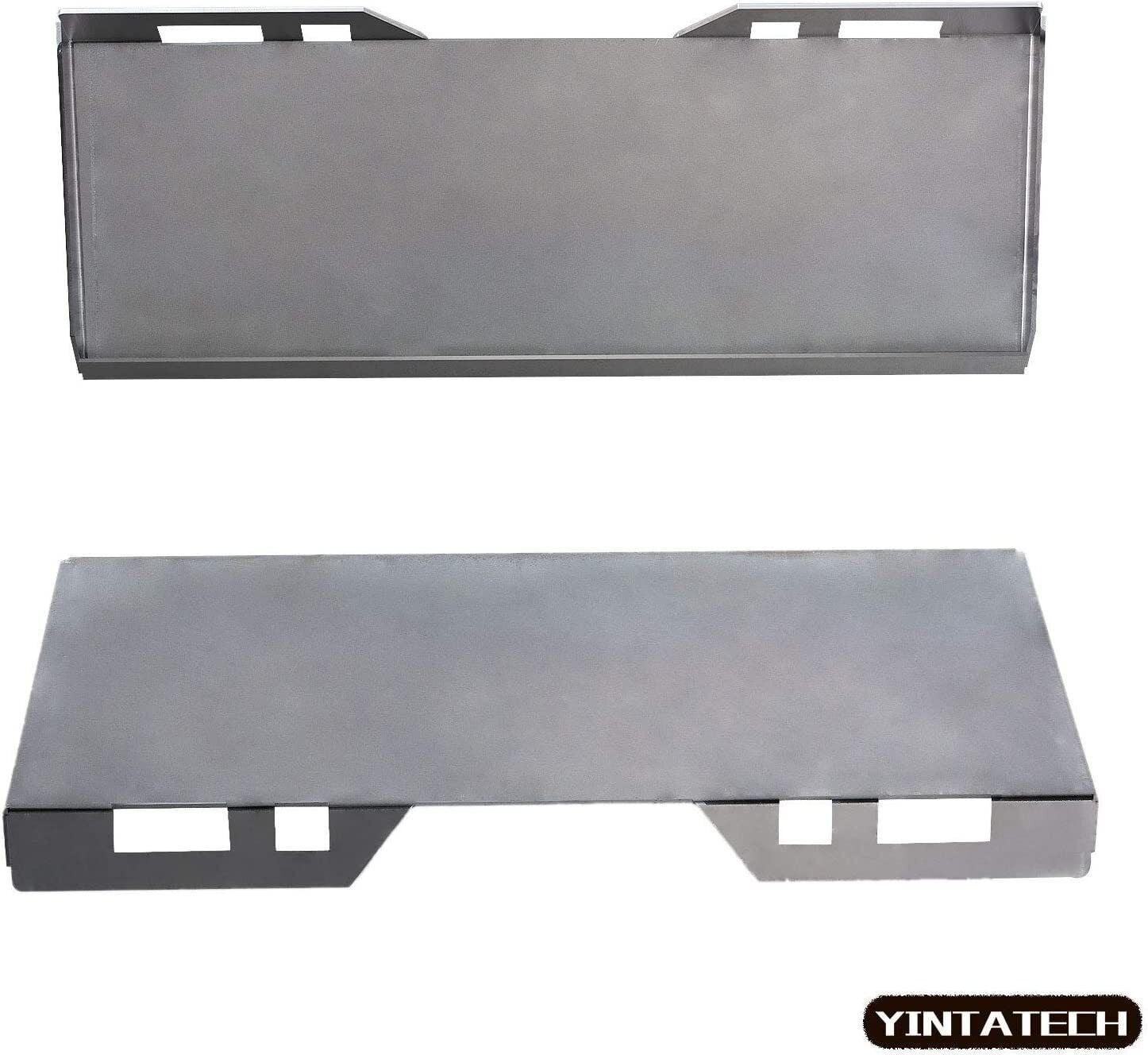 RVNI Tractors Attachments 1/4" Skid Steer Mount Plate Adapter Loader Thick Steel Tractors Bucket Quick Attach Plate