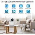 thumbnail image 6 of Indoor Security Camera 5G& 2.4GHz WiFi, Pan/Tilt Baby Camera for Home Security, 1080P Pet Camera with Phone App Motion Detection, 2-Way Talk, Night Vision, Siren Alarm, Compatible with Alexa, 6 of 8