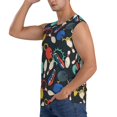 thumbnail image 3 of Balery Bowling Ball Camisetas sin mangas para hombre, absorbe la humedad y protege contra el mal olor.-X-Large, 3 of 7