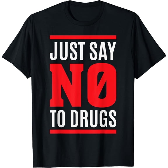Retro Just Say No To Drugs TShirt - Anti Drug Shirt T-Shirt