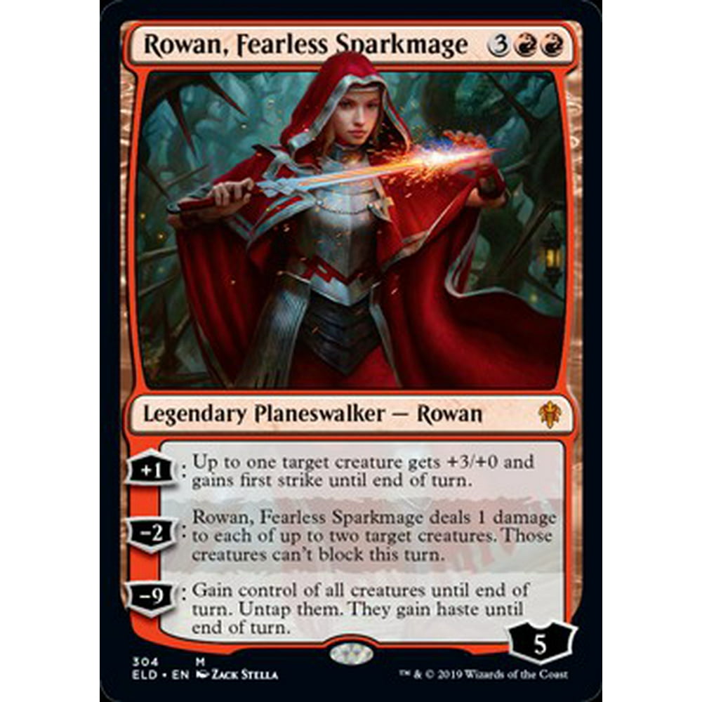 MtG Throne of Eldraine Rowan, Fearless Sparkmage