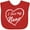 Red, variant on Inktastic I Love My Nana in White Chalk Heart Boys or Girls Baby Bib