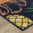 thumbnail image 3 of Oriental Weavers Havana Indoor/Outdoor Rug - HAV07 - 5'3" x 7'3" - in Navy/ Multi - Tropical Style, Water, Stain and Fade Resistant, Hose Clean, Patio, Outdoor Living Area Rug, 3 of 3