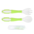 thumbnail image 1 of Juegos de cucharas y tenedores de entrenamiento para bebés, juego de vajilla de entrenamiento de alimentación segura para nios pequeos para desarrollar el entrenamiento de agarre del bebé para Unbranded 2016210009113, 1 of 8