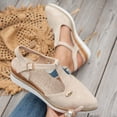 thumbnail image 5 of Mepaouo Espadrilles Wedge Sandals for Women Comfortable Closed Pointy Toe Summer Platform Heels Shoes, 5 of 8