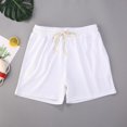 thumbnail image 1 of Men’s Jogger Sweat Shorts Undershirt Casual Solid Color Gym Running Workout Athletic Pants, 1 of 5