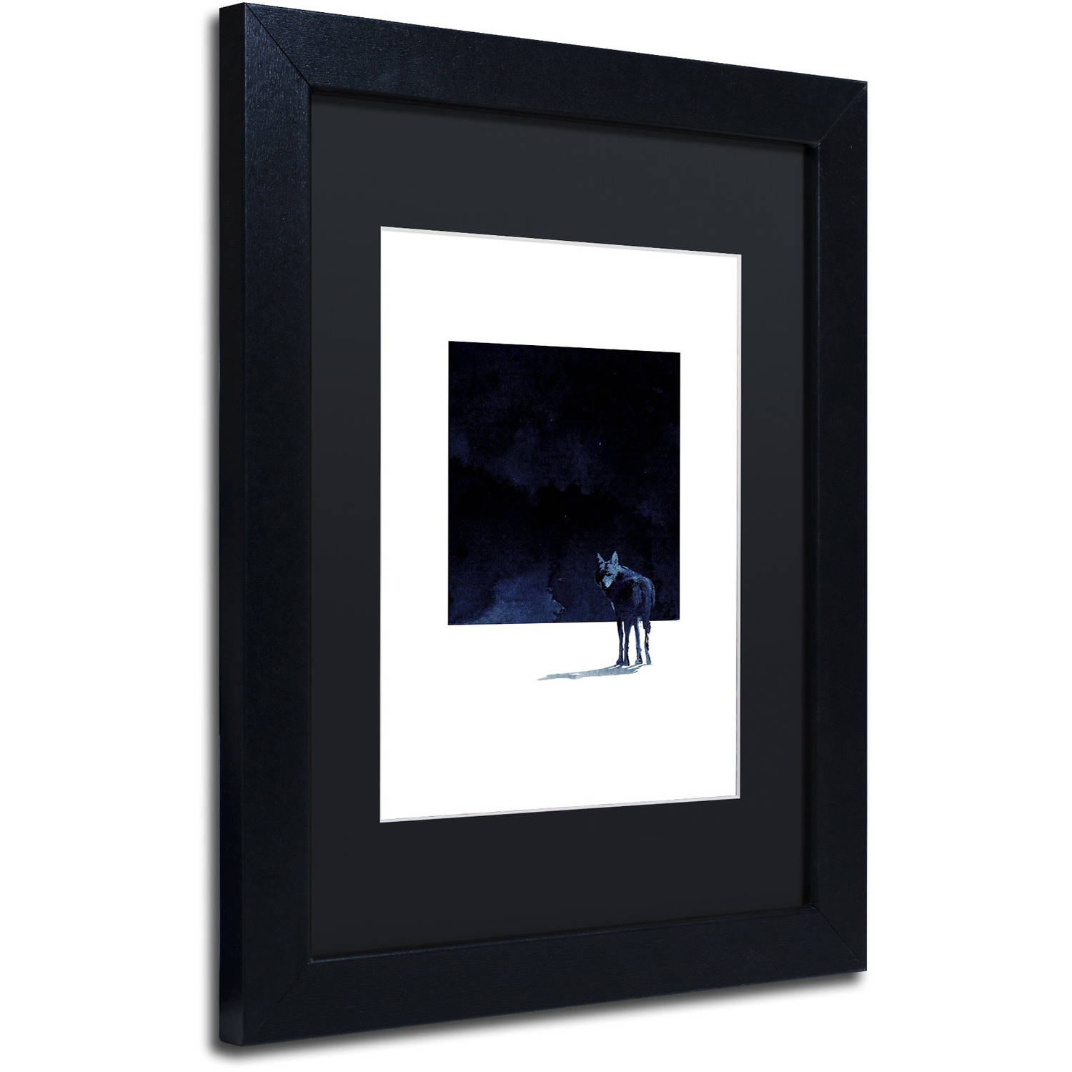 Trademark Fine Art 'I'm Going Back' Canvas Art by Robert Farkas, Black Matte, Black Frame